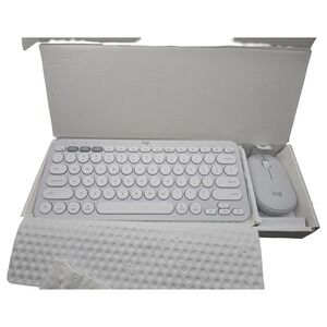 Logitech Wireless Keyboard and Mouse Combo in White for Mac